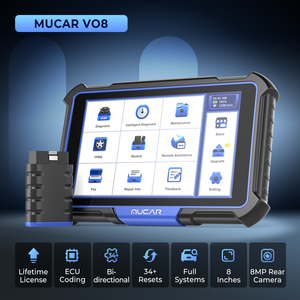 MUCAR VO8 OE ระบบเต็มรูปแบบสำหรับรถยนต์ แบตเตอรี่ 9450 มิลลิแอมป์ รองรับการเขียนโค้ดแบบสองทิศทาง ซอฟต์แวร์อัปเดตฟรี เครื่องมือ OBD2 - Product Image 2