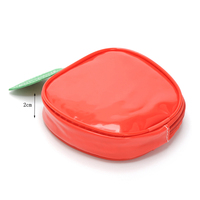 Mignon portefeuille court pour femmes filles enfants-Nouveau Design Apple Shape PVC Zipper
