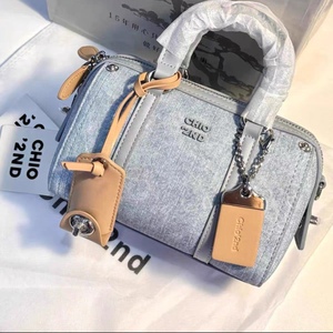Nanfeng 2025 nữ bạch kim màu xanh biển gối túi đơn xử lý đa năng thời trang Crossbody Vai Túi Xách Polyester - Product Image 2