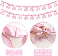 3 kaki grosir kustom pita Satin busur karangan bunga untuk ulang tahun pesta bayi pernikahan dekorasi rumah dapat disesuaikan pita Satin