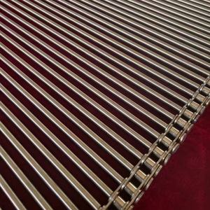 Bande transporteuse résistante aux hautes températures avec chaîne en maille de poteau, bande transporteuse à chaîne en forme de tige en acier inoxydable 304 - Product Image 3