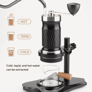 Machine à café portable d'extérieur, machine à expresso 12 bars, manuelle, en acier inoxydable, compatible avec les capsules 3 en 1 - Product Image 1