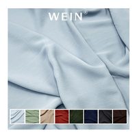 WI-B05 benutzer definierte Blumen Multi Color Crinkle gedruckt Pure Pearl Blue Chiffon Stoff für Mode Mädchen Kleid