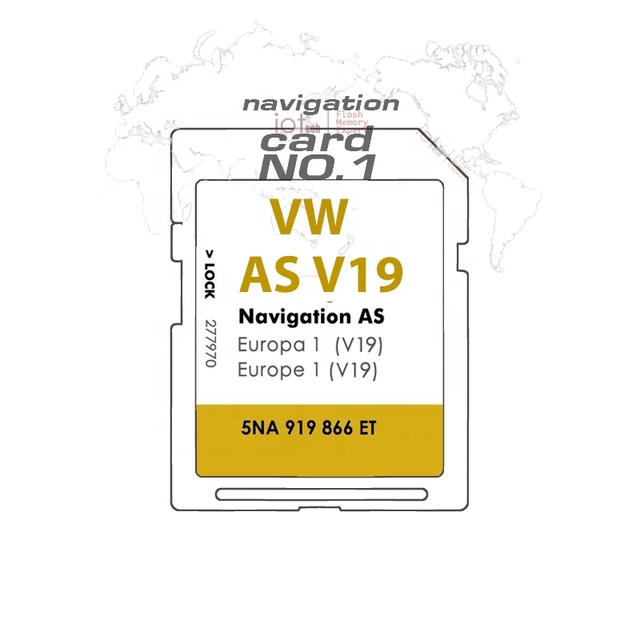 2024 Newest CID Map Update 2024 VW AS V19 AS V18 Europe Europa Navigation SD Memory Card for VW CAR GPS