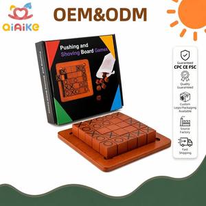 Juego <span class=keywords><strong>de</strong></span> <span class=keywords><strong>Mesa</strong></span> <span class=keywords><strong>de</strong></span> Empujar y Deslizar, Tic Tac Toe <span class=keywords><strong>de</strong></span> Madera, XO, Rompecabezas Deslizante, Juego <span class=keywords><strong>de</strong></span> Estrategia y Pensamiento Lógico para Niños y <span class=keywords><strong>Adultos</strong></span> - Product Image 1