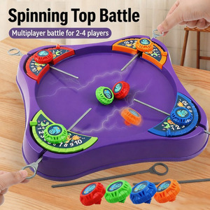 EPT Ensemble de combat spatial gyroscopique 4 joueurs avec arène de combat - Jouet de combat multijoueur avec toupies et échelle de notation pour enfants - Product Image 1