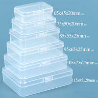 Boîte de rangement en plastique rectangulaire PP personnalisée avec logo YUZMEI, boîte de rangement pour outils, boîte de rangement pour bijoux, perles, mini boîte en plastique avec couvercles
