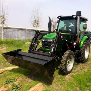 Tractor Pequeño 4x4 Compatible con EPA, con Retroexcavadora Delantera, Motor de 50HP, Transmisión Multifuncional 8F+2R, para Cuidado de Césped y Granjas - Product Image 1
