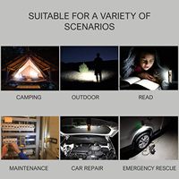 Lampe d'inspection COB Lampe torche magnétique Lampe de poche rechargeable portable Lampe de travail portable pour la réparation automobile Caractéristique étanche