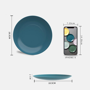 Prix bon marché <span class=keywords><strong>sur</strong></span> l'assiette de couleur unie glaçure assiette de grès de restaurant de bonne qualité pour l'hôtel d'approvisionnement utilisé - Product Image 6