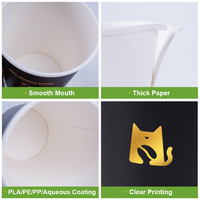 Gobelet à Café ou Thé Chaud en Papier Kraft Personnalisé et Recyclable, 8 oz, Simple Paroi, Jetable, pour Café à Emporter, Avec Logo