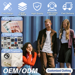Vestes d'<span class=keywords><strong>hiver</strong></span> pour hommes en denim matelassées en fourrure polaire de haute qualité, style varsity décontracté, sur mesure OEM 2026 - Product Image 4