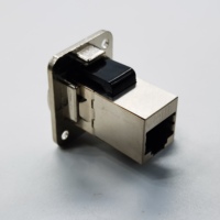 Adaptor Keystone Betina Betina Cat6 Kabel LAN Ethernet Extender RJ45 Inline Coupler Konektor Modular Aksesori untuk Ethernet LAN
