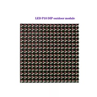 Module LED P10 160*160mm Pleine Couleur RVB SMD Étanche DIP Panneaux LED Publicitaires Écran Numérique Extérieur