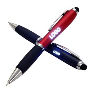 High Quality Promotional <b>Gift</b> LED Light up Touch Screen <b>Pen</b> Custom Laser Logo Stylus Ballpoint <b>Pen</b> - Product Image 1