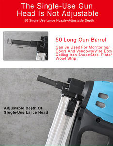 Toua gsn50ce batterie à <span class=keywords><strong>gaz</strong></span> utilisé cloueur outil <span class=keywords><strong>de</strong></span> fixation actionné pistolet à <span class=keywords><strong>gaz</strong></span> <span class=keywords><strong>sans</strong></span> <span class=keywords><strong>fil</strong></span> pour le béton électrique pour le <span class=keywords><strong>gaz</strong></span> - Product Image 5
