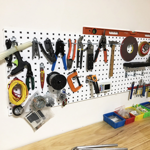 <b>Hanging</b> <b>Board</b> Pegboard Slanted And Straight Hooks <b>Iron</b> Hooks For Garment Storage Wall Mount - Product Image 3