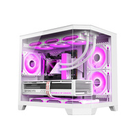 Boîtier PC Gaming AntarcChill Nouveau Design, Tour d'ordinateur MATX et Boîtier PC de Type Mid-Tower Spécial, Cabinet de Jeu de Bureau