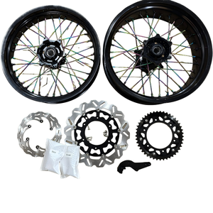 오토바이 17인치 슈퍼모토 SM 알로이 휠 림 세트 스즈키 DRZ400 호환 - Product Image 3