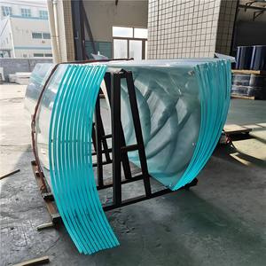 กระจกนิรภัยโค้งงอแบบกำหนดเอง หนา 3 มม.-19 มม. สำหรับราวบันไดและระเบียงอาคาร - Product Image 2