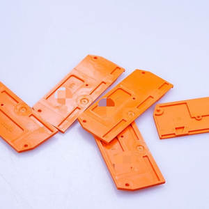 Nuevo y Original, 5 Piezas, Placa Final/Intermedia 279-339, 2 mm de Grosor, Naranja, en Existencia en Almacén, Controlador de Programación PLC - Product Image 1