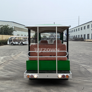 Open Top Green Sightseeing <b>Cart</b> <b>Foldable</b> Wheelchair Ramp Scenic Area Transport Vehicle - Product Image 3