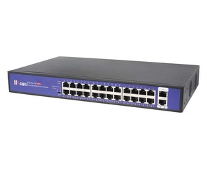Caméra IP CCTV 10/100 Mbps, commutateur PoE intelligent à 24 ports avec liaison montante Gigabit, commutateurs réseau RJ45, DC48V - Product Image 1