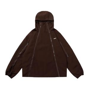 7251-XUJO- <span class=keywords><strong>Giacca</strong></span> a Vento con Doppia Zip e Logo Stampato per Uomo e Donna, Stile Hip Hop, Vendita all'Ingrosso - Product Image 3