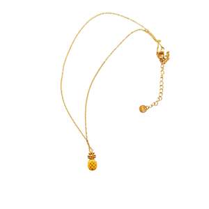 สร้อยคอจี้รูปสับปะรด สแตนเลส 316L ชุบทอง PVD เครื่องประดับแฟชั่น - Product Image 1