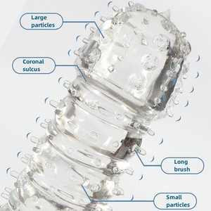 Giocattolo di cristallo amore Sexy drago pene ingrandimento preservativi Extender per gli uomini manica del pene - Product Image 3