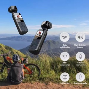 Caméra d'action de poche 4K HD WiFi 270 °   <span class=keywords><strong>Enregistreur</strong></span> vidéo DVR portable anti-vibration rotatif pour le sport en plein air, la conduite, avec microphone - Product Image 2
