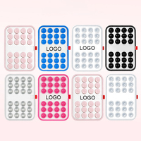 Support de téléphone portable magnétique en silicone avec logo personnalisé, ventouse miroir, support de téléphone portable portable avec ventouse