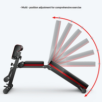 ATHSPO Chaise Romaine, Planche d'Exercice Abdominal, Tabouret Pliable, Banc avec Corde de Résistance, Équipement Multifonctionnel pour Haltères et Sit-ups