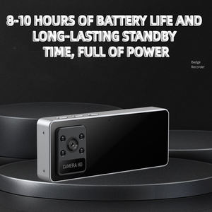 1080P Wearable Badge Style Body <b>Camera</b> 10 Hours Long Battery <b>Night</b> <b>Vision</b> Chest Clip Portable Work Security Video DV Recorder - Product Image 3