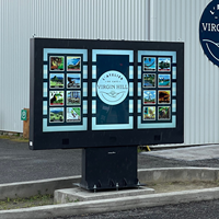 Pantalla Digital para Menús de Autoservicio QSR, Kiosco LCD para Exteriores, 3000nits, Impermeable, Antideslumbrante, a Prueba de Explosiones, Intercomunicador por Voz, CE