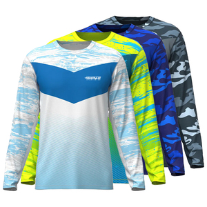 Protection solaire UPF 50 personnalisée vêtements de pêche hommes femmes séchage rapide T-shirt à manches longues Performance Camo impression vêtements de pêche - Product Image 1