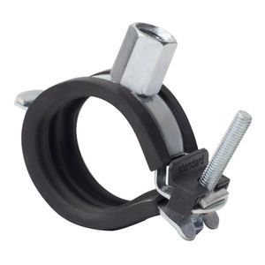 Factory Direct Sale OEM ODM One Side Screw Zinc Plated 2.0mm Band Thickness Heavy Duty Pipe <b>Clamps</b> With Nut - Product Image 1