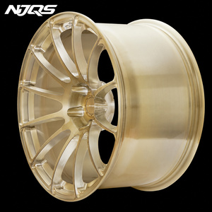 Cerchi Forgiati NJQS Personalizzati 17-24 Pollici Nero Opaco 5x112 per <span class=keywords><strong>Auto</strong></span> Passeggeri - Product Image 2