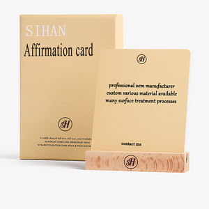 Tarjetas de afirmación de autocuidado de atención plena positiva impresas personalizadas Soporte de cubierta Juego de salud mental inspirador Uso - Product Image 4