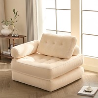 Canapé de salon modulable convertible et pliable, sans cadre, à compression sous vide, pour combinaison de modules tatami et petits blocs de tofu