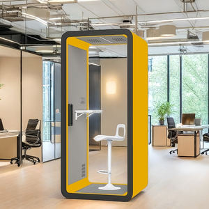 Cabina Ufficio Modulare Portatile Moderna Estensibile con Isolamento Acustico a Doppio Strato e Telaio in Alluminio per Uso in Hotel e Camere da Letto - Product Image 4