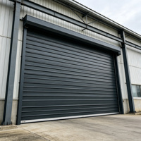 Porte à enroulement en aluminium résistante au vent et portail durable au design minimaliste pour parcs industriels extérieurs – Offre de projet