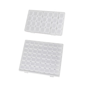 Jewelry Storage Box 56 Compartments Single Layer With Lid Portable Desktop Organizer For Earrings Necklaces - Product Image 3
