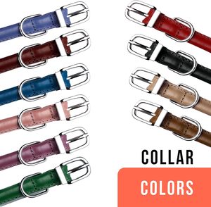 <span class=keywords><strong>Collar</strong></span> de Cuero Enrollado Nibao, Collares Reflectantes para Perros Pequeños, Medianos y Grandes - Product Image 3