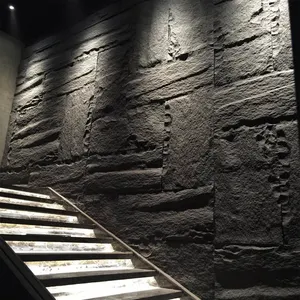 Panel Dinding Jamur Batu Imitasi 2022 3D, untuk Dinding Eksterior dan Interior