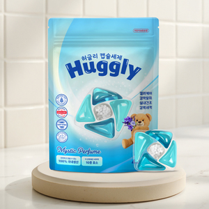 CLA Logo Personnalisé Huggly 10 Capsules de Lessive 17g Parfum Mystique Extra Concentré Nettoyage en Profondeur Soin du Linge Domestique Grand Format - Product Image 5