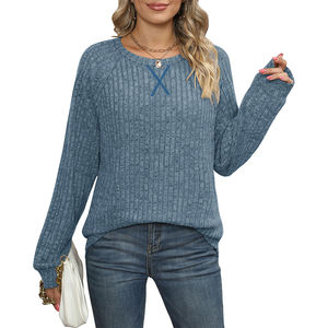 Women's Eco-Friendly Long Sleeve Tunic Top Slimming Blouse Shirt for Spring Fall Factory Wholesale Skin-Friendly <strong>Thermal</strong> Summer - Product Image 2