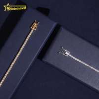 Expédition rapide depuis l'entrepôt américain, testeur de diamants, certifié GRA, bijoux hip-hop, bracelet tennis en moissanite VVS, 2 mm