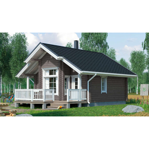 Russian Pine Modern Prefab Log Cabin Glulam Wooden House