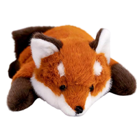 Nouvelle Peluche Renard Réaliste Super Douce, Coussin de Sommeil Respirant, Rembourrage Coton PP, Cadeau d'Anniversaire, 35/50/60cm, Personnalisable pour Enfants